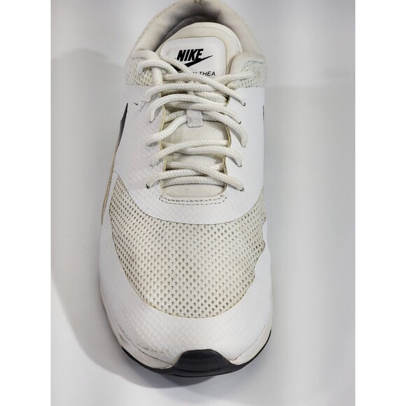 BF Women's Size 9 Nike Air Max Thea Athletic Running Shoes Sneakers White Black - Picture 8 of 10